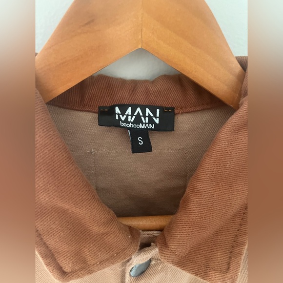 Boohoo Men's Two-Tone Tan and Brown Jacket - Picture 4 of 6